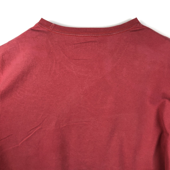 Ralph Lauren POLO JEANS COMPANY Short Sleeve Printed T-Shirt Men's XL cotton red type reddish brown Vintage Second Hand