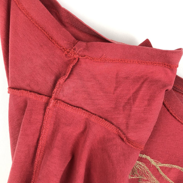 Ralph Lauren POLO JEANS COMPANY Short Sleeve Printed T-Shirt Men's XL cotton red type reddish brown Vintage Second Hand