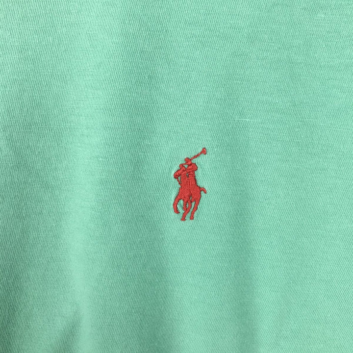 Ralph Lauren POLO by Ralph Lauren short sleeve one point logo T-shirt men's M size cotton Mint green Vintage Second Hand