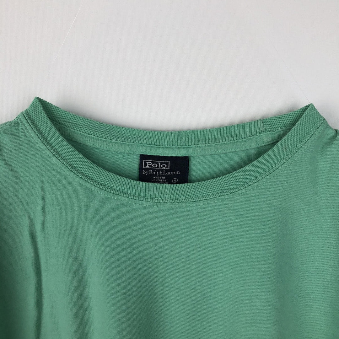 Ralph Lauren POLO by Ralph Lauren short sleeve one point logo T-shirt men's M size cotton Mint green Vintage Second Hand