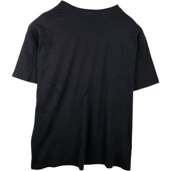 Ralph Lauren POLO by Ralph Lauren Short-Sleeve T-Shirt with One-Point Logo Pocket, Men's Size XL (approx.) cotton black type Vintage Second Hand
