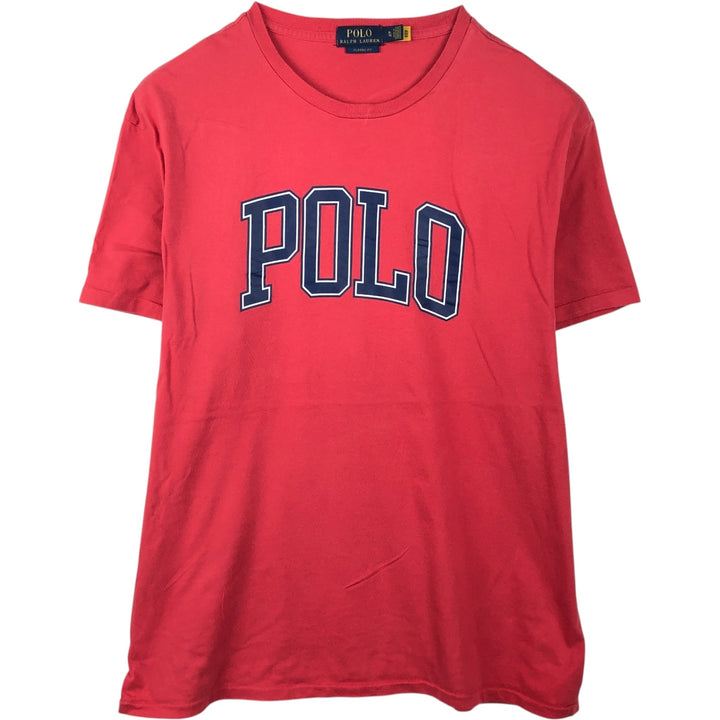 Ralph Lauren POLO RALPH LAUREN CLASSIC FIT short-sleeved logo T-shirt, men's size XL cotton red type Vintage Second Hand