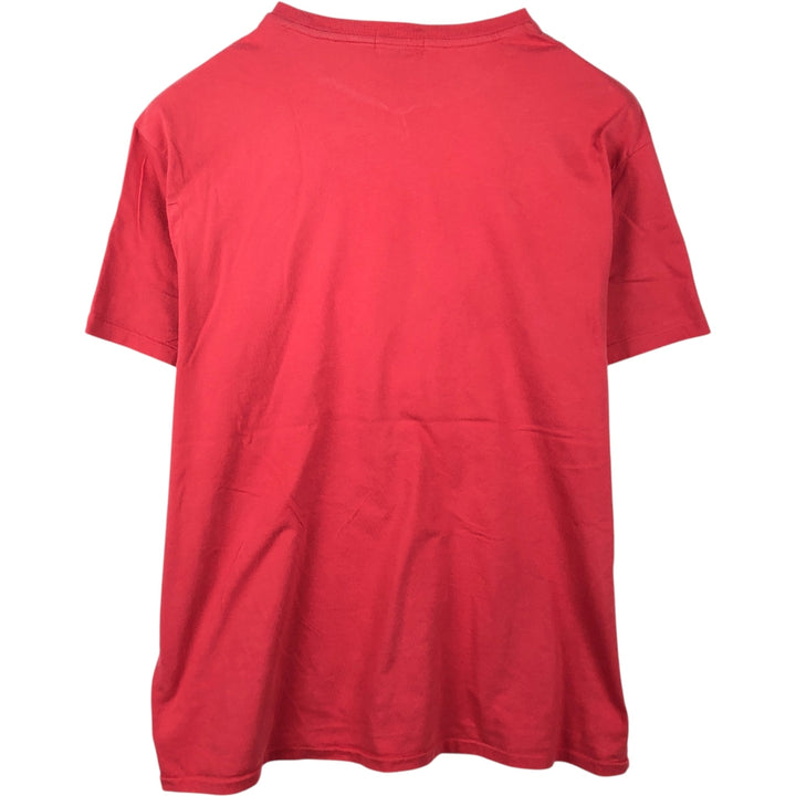 Ralph Lauren POLO RALPH LAUREN CLASSIC FIT short-sleeved logo T-shirt, men's size XL cotton red type Vintage Second Hand