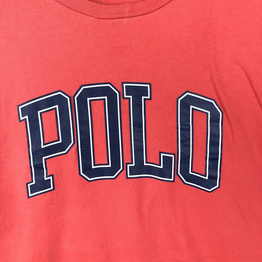 Ralph Lauren POLO RALPH LAUREN CLASSIC FIT short-sleeved logo T-shirt, men's size XL cotton red type Vintage Second Hand