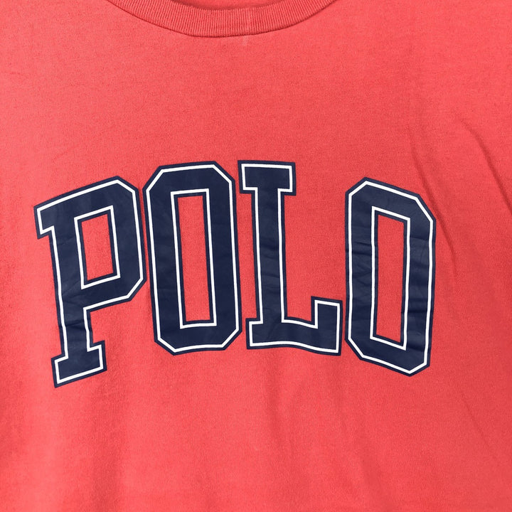 Ralph Lauren POLO RALPH LAUREN CLASSIC FIT short-sleeved logo T-shirt, men's size XL cotton red type Vintage Second Hand