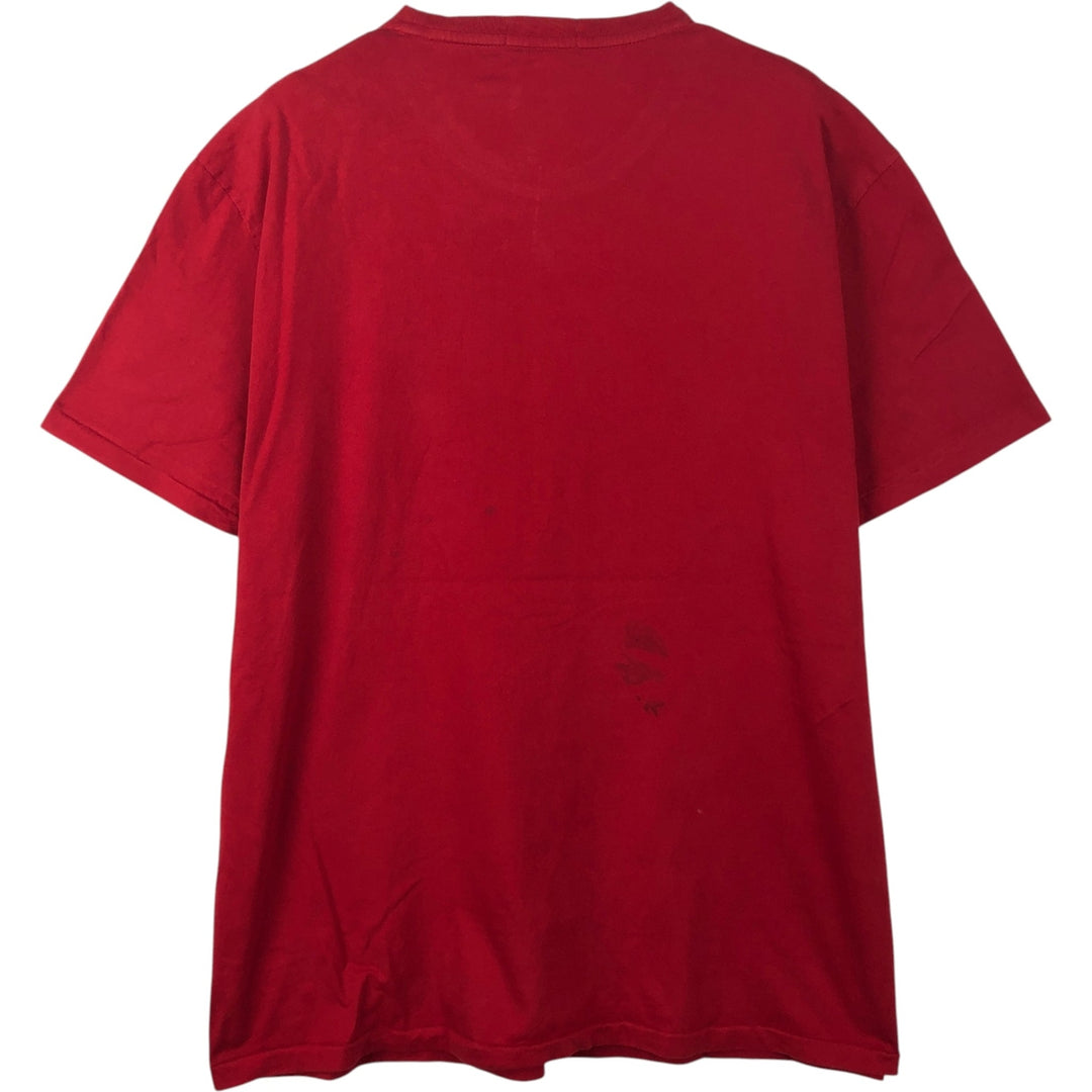 Ralph Lauren POLO RALPH LAUREN Short-Sleeve Logo T-Shirt, Men's Size XL (approx.) cotton red type Vintage Second Hand