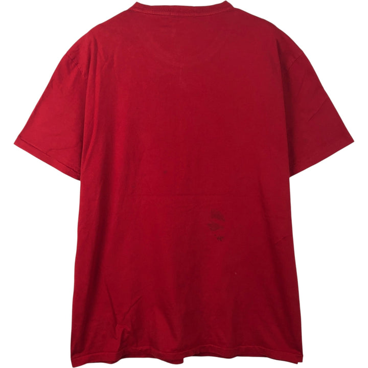 Ralph Lauren POLO RALPH LAUREN Short-Sleeve Logo T-Shirt, Men's Size XL (approx.) cotton red type Vintage Second Hand