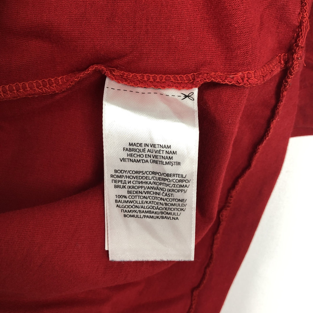 Ralph Lauren POLO RALPH LAUREN Short-Sleeve Logo T-Shirt, Men's Size XL (approx.) cotton red type Vintage Second Hand
