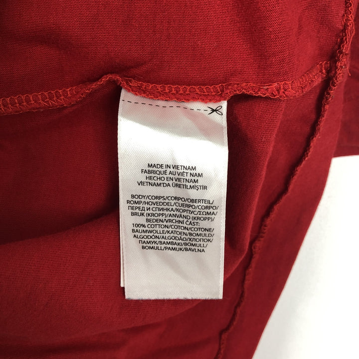 Ralph Lauren POLO RALPH LAUREN Short-Sleeve Logo T-Shirt, Men's Size XL (approx.) cotton red type Vintage Second Hand