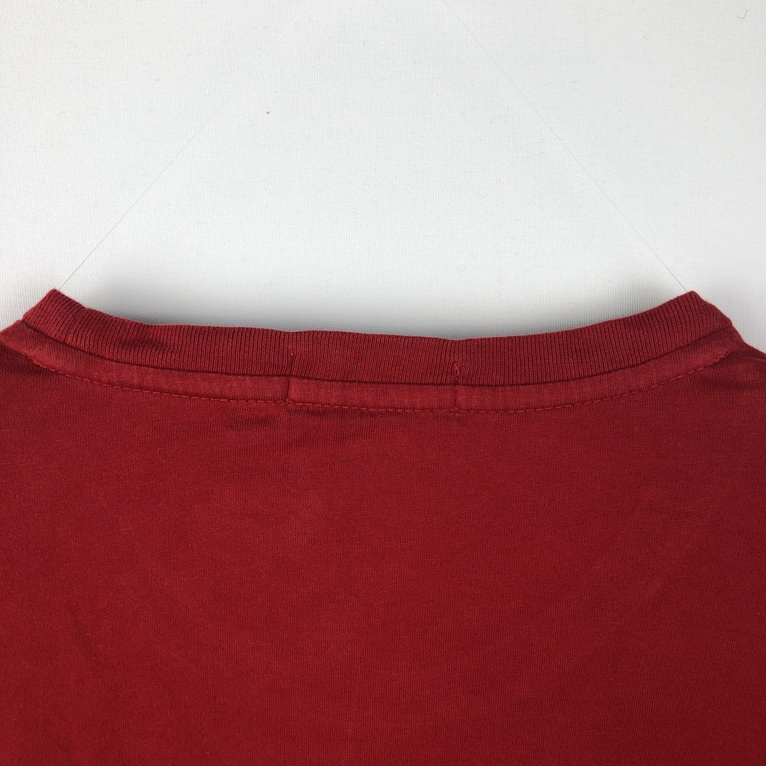 Ralph Lauren POLO RALPH LAUREN Short-Sleeve Logo T-Shirt, Men's Size XL (approx.) cotton red type Vintage Second Hand