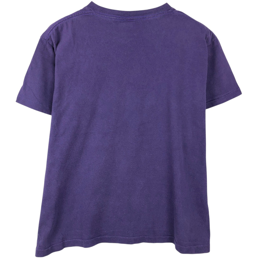 Calvin Klein Jeans Short-Sleeve Logo T-Shirt, Made in USA, Men's Size L (approx.) cotton purple type Vintage Second Hand