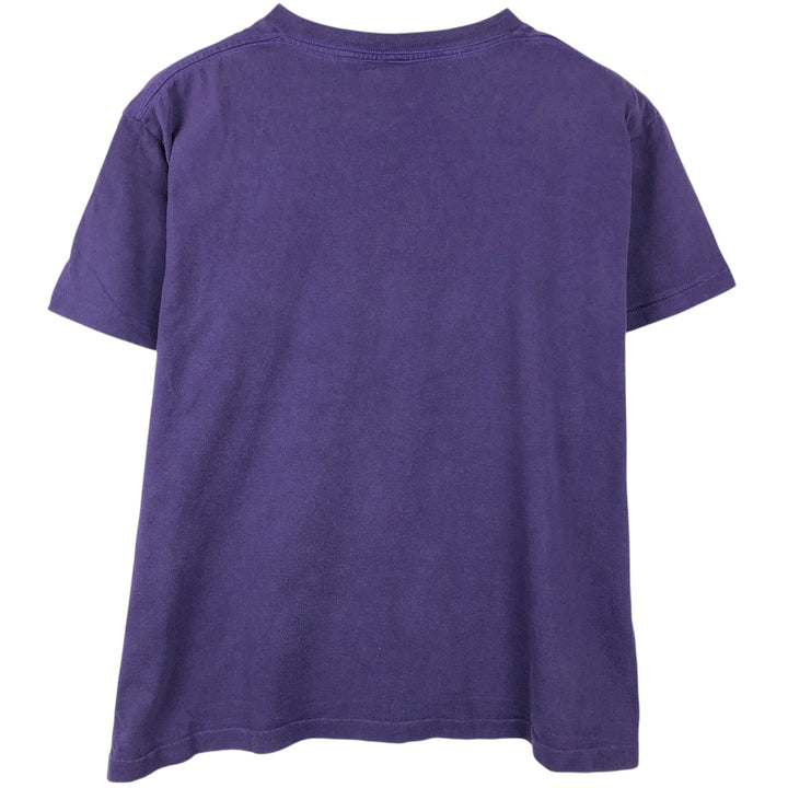 Calvin Klein Jeans Short-Sleeve Logo T-Shirt, Made in USA, Men's Size L (approx.) cotton purple type Vintage Second Hand