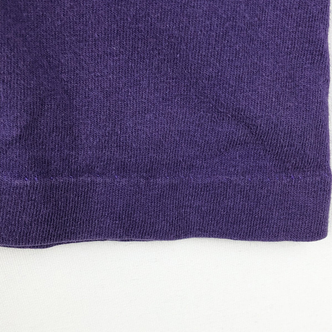 Calvin Klein Jeans Short-Sleeve Logo T-Shirt, Made in USA, Men's Size L (approx.) cotton purple type Vintage Second Hand