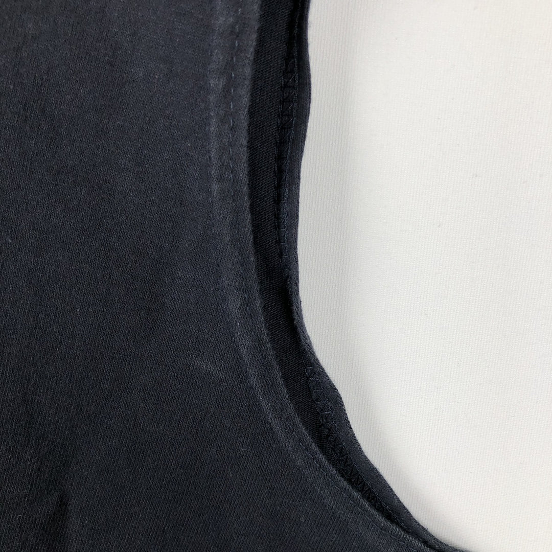 Ralph Lauren CHAPS sleeveless shirt, made in the USA, men's size L (approx.) cotton black type Vintage Second Hand