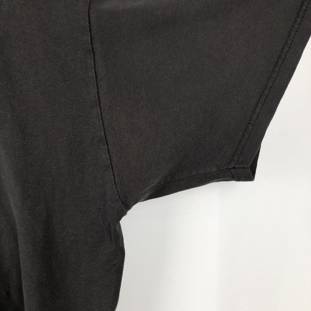 Stussy short-sleeved printed T-shirt, men's size L (approx.) cotton black type Vintage Second Hand