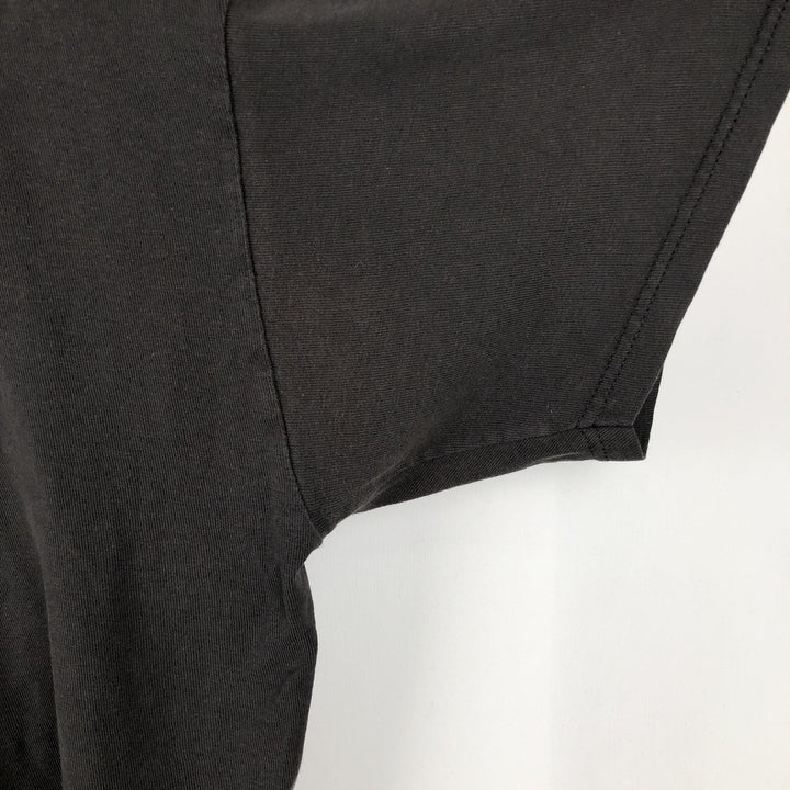 Stussy short-sleeved printed T-shirt, men's size L (approx.) cotton black type Vintage Second Hand