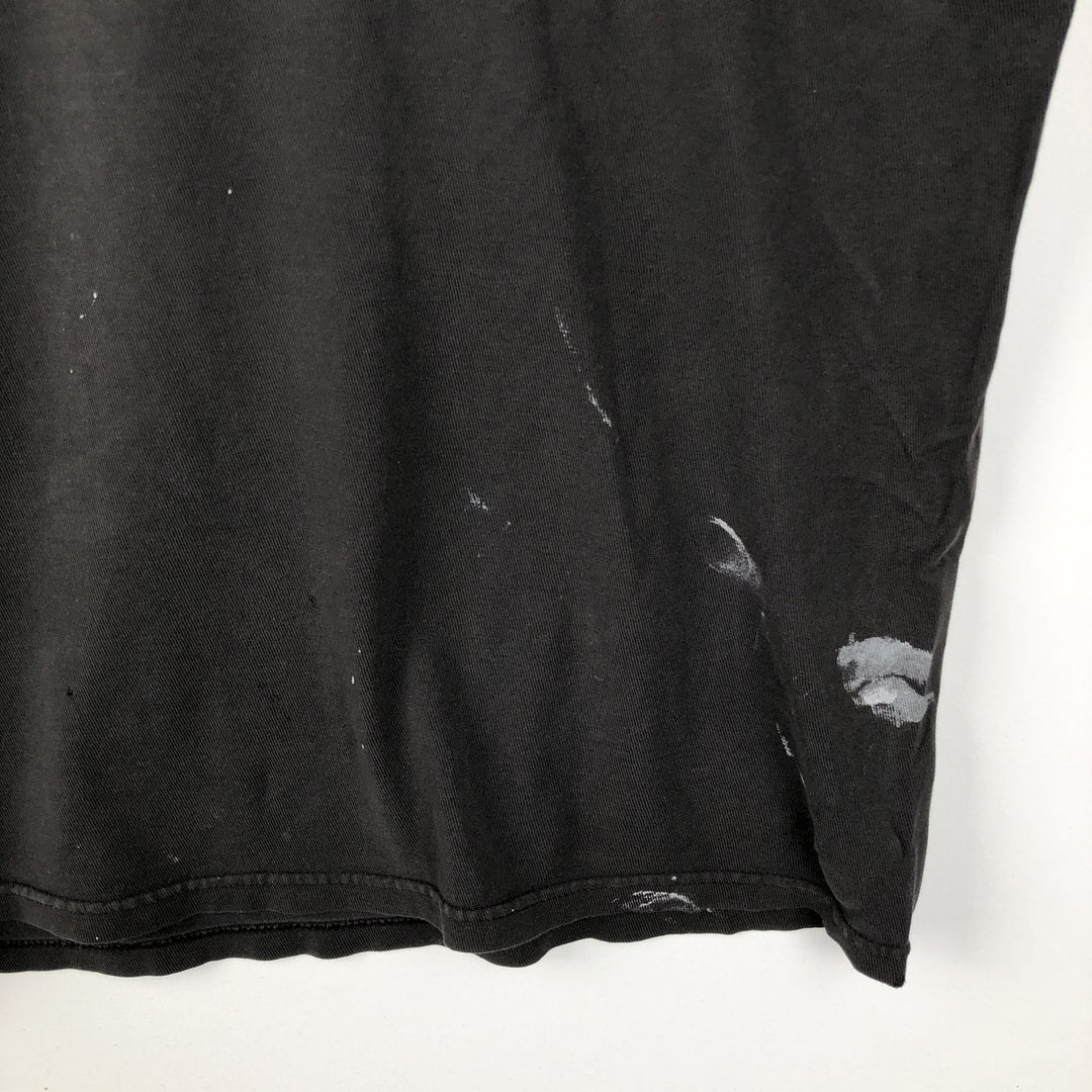 Stussy short-sleeved printed T-shirt, men's size L (approx.) cotton black type Vintage Second Hand
