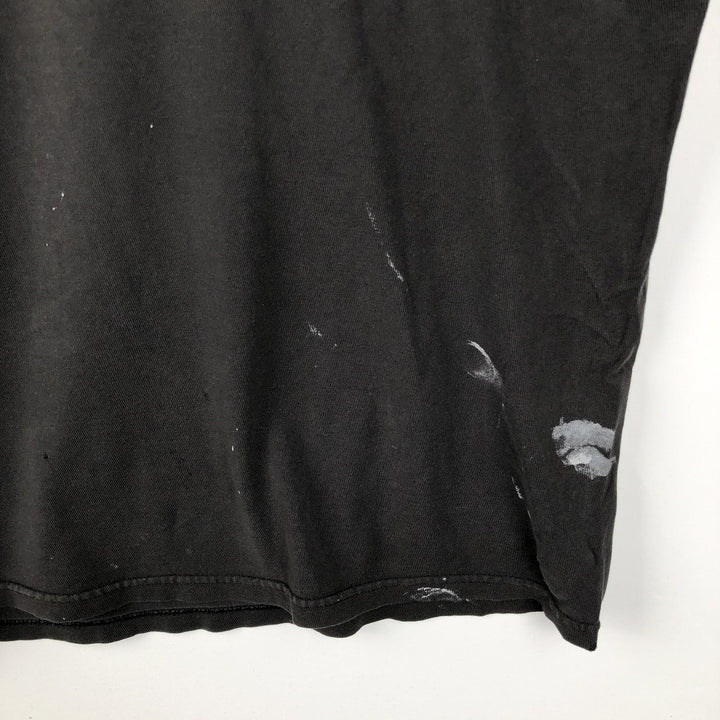 Stussy short-sleeved printed T-shirt, men's size L (approx.) cotton black type Vintage Second Hand