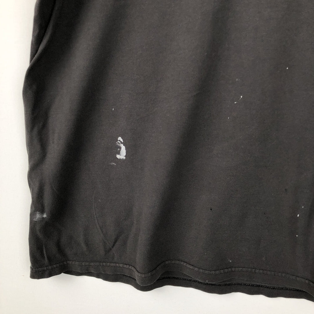 Stussy short-sleeved printed T-shirt, men's size L (approx.) cotton black type Vintage Second Hand