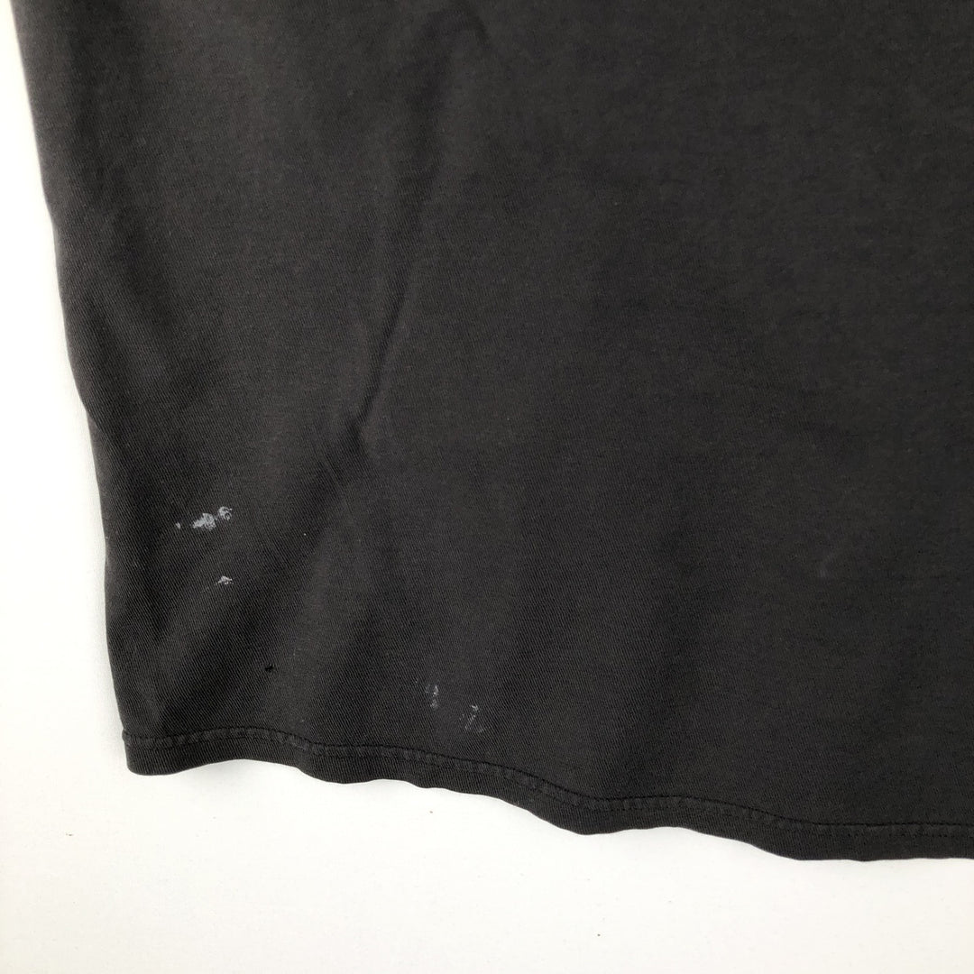 Stussy short-sleeved printed T-shirt, men's size L (approx.) cotton black type Vintage Second Hand