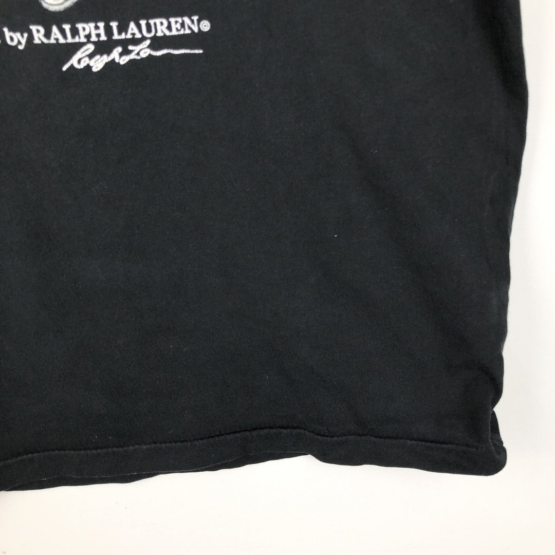 Ralph Lauren POLO RALPH LAUREN Polo Bear Short-Sleeve Printed T-Shirt, Men's Size M (approx.) unclear black type Vintage Second Hand