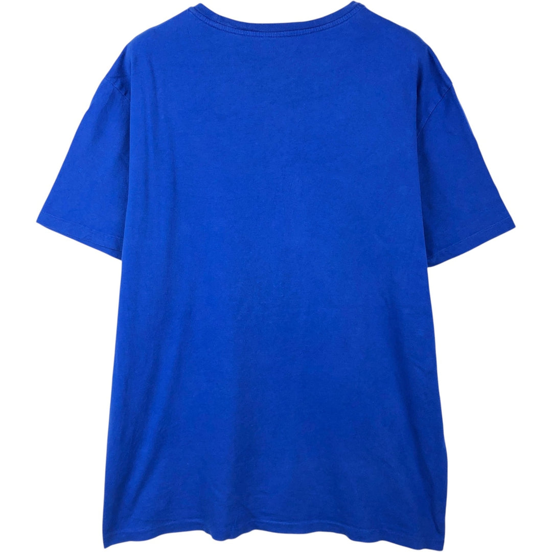 Ralph Lauren POLO RALPH LAUREN Polo Bear Short-Sleeve Printed T-Shirt, Men's Size L (approx.) cotton blue type Vintage Second Hand
