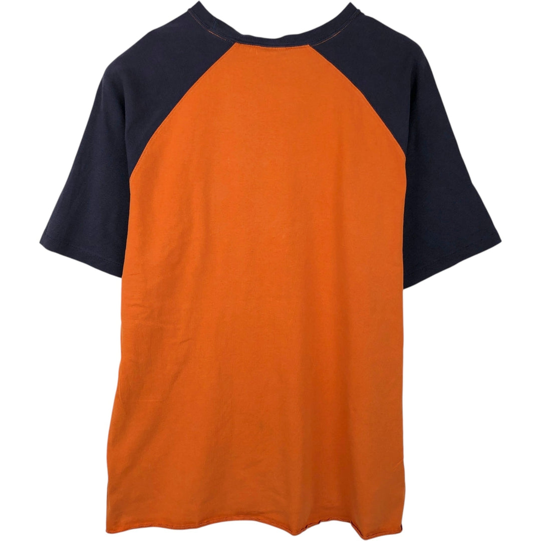 Ralph Lauren POLO JEANS COMPANY Short-Sleeve Logo T-Shirt, Men's Size L (approx.) cotton orange type Vintage Second Hand