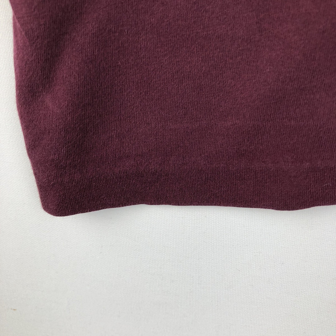 Ralph Lauren POLO by Ralph Lauren Short Sleeve One Point Logo Pocket T-Shirt Men's M cotton Red type red-purple Vintage Second Hand