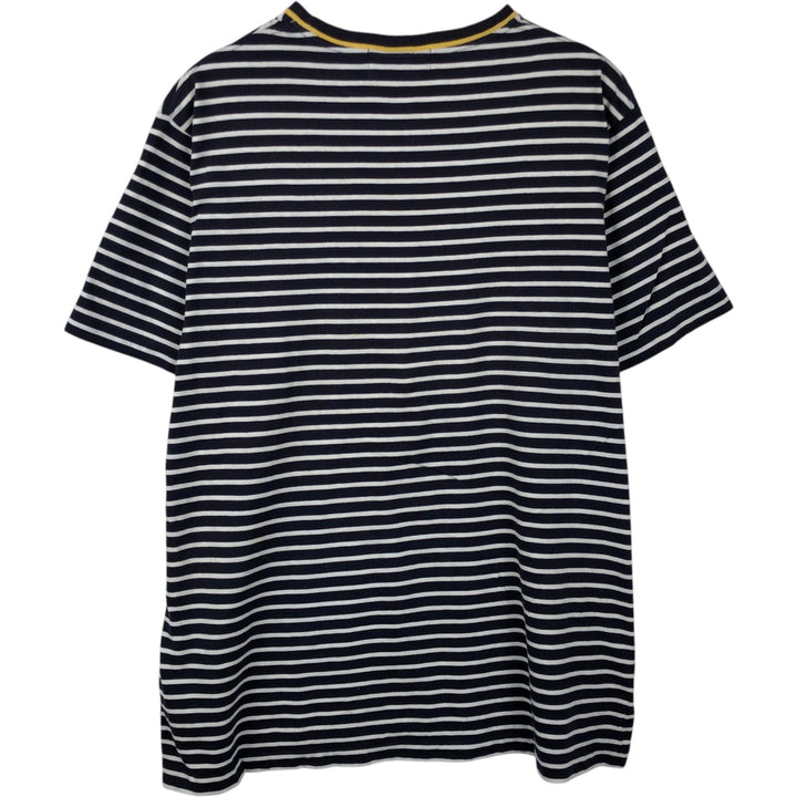 Ralph Lauren POLO SPORT Short-Sleeve Striped T-Shirt, Men's Size L (approx.) cotton navy blue type Vintage Second Hand