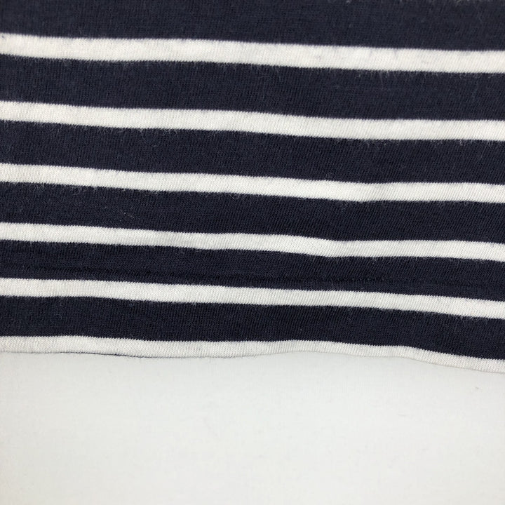 Ralph Lauren POLO SPORT Short-Sleeve Striped T-Shirt, Men's Size L (approx.) cotton navy blue type Vintage Second Hand