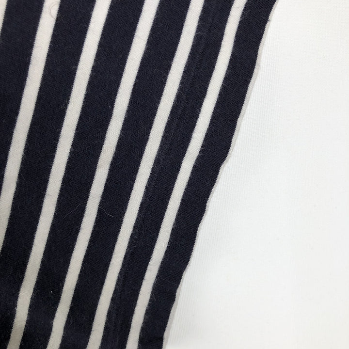 Ralph Lauren POLO SPORT Short-Sleeve Striped T-Shirt, Men's Size L (approx.) cotton navy blue type Vintage Second Hand