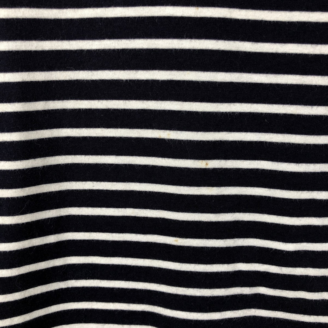 Ralph Lauren POLO SPORT Short-Sleeve Striped T-Shirt, Men's Size L (approx.) cotton navy blue type Vintage Second Hand
