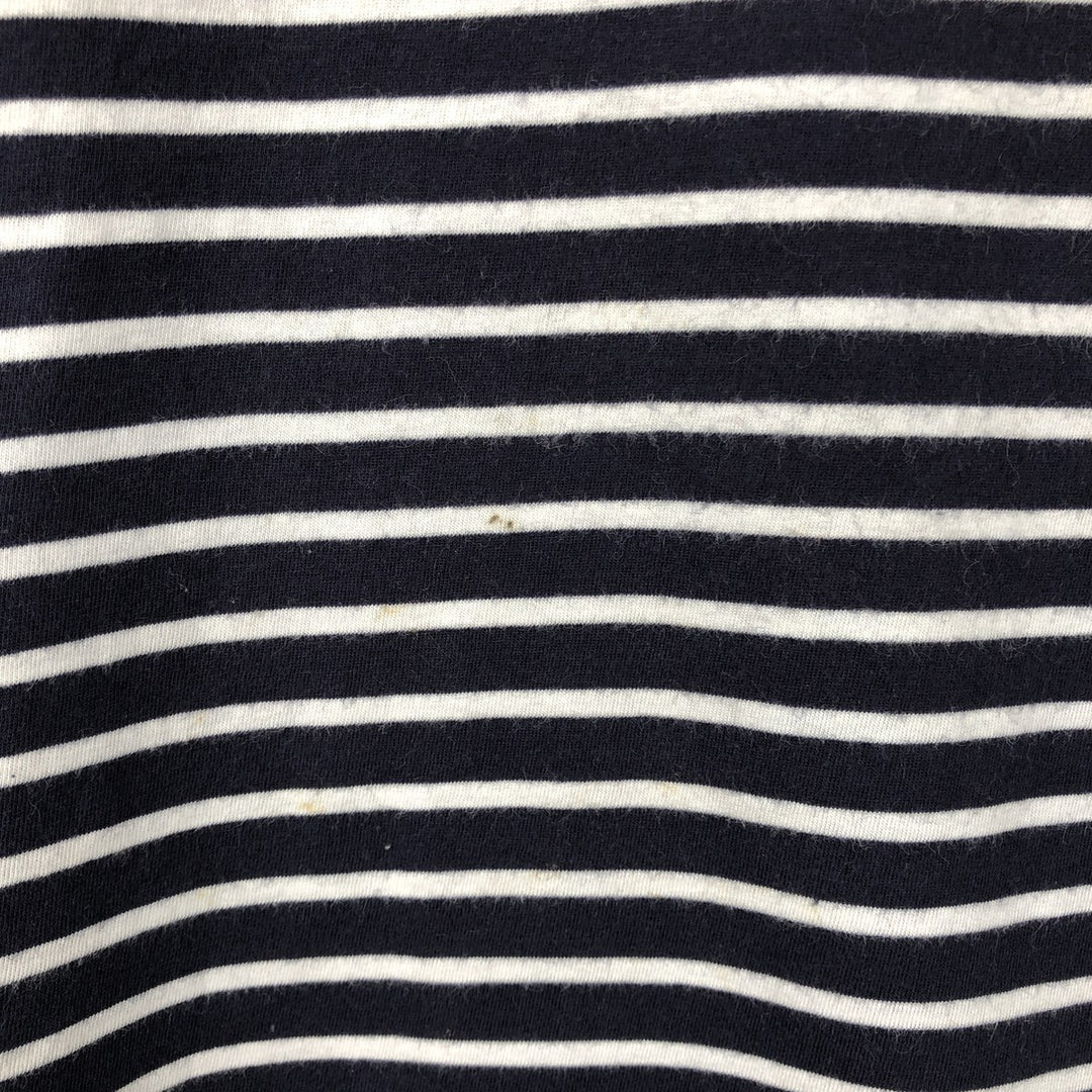 Ralph Lauren POLO SPORT Short-Sleeve Striped T-Shirt, Men's Size L (approx.) cotton navy blue type Vintage Second Hand