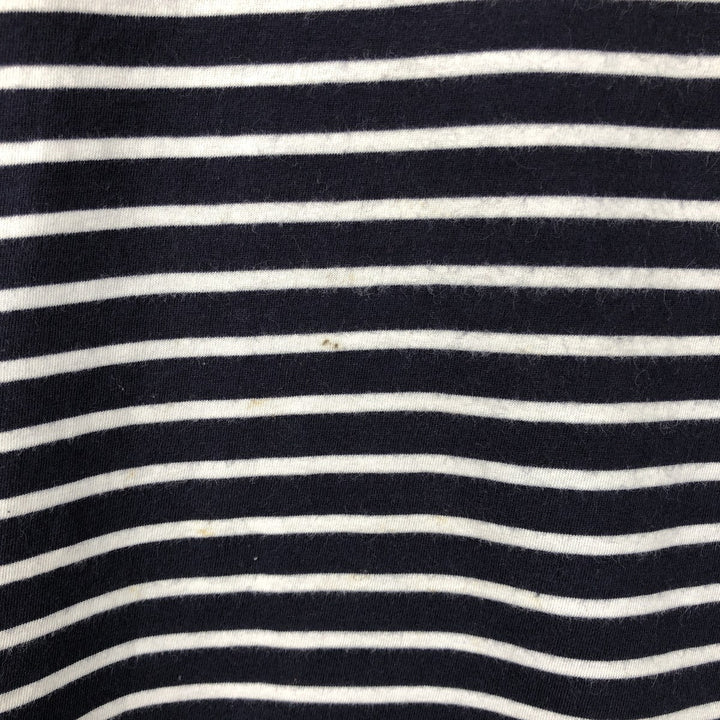Ralph Lauren POLO SPORT Short-Sleeve Striped T-Shirt, Men's Size L (approx.) cotton navy blue type Vintage Second Hand