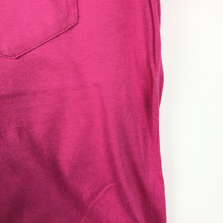 Ralph Lauren POLO SPORT Short-Sleeve T-Shirt with One-Point Logo Pocket, Men's Size L (approx.) cotton pink type Vintage Second Hand