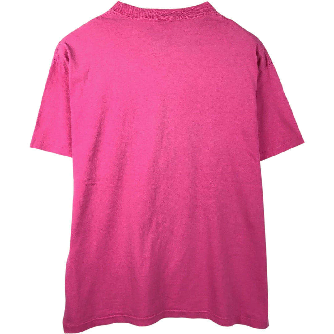 Guess Short-Sleeve Printed T-Shirt, Made in USA, Men's Size XL (approx.) cotton pink type Vintage Second Hand