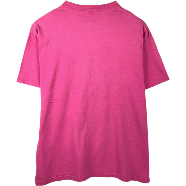 Guess Short-Sleeve Printed T-Shirt, Made in USA, Men's Size XL (approx.) cotton pink type Vintage Second Hand