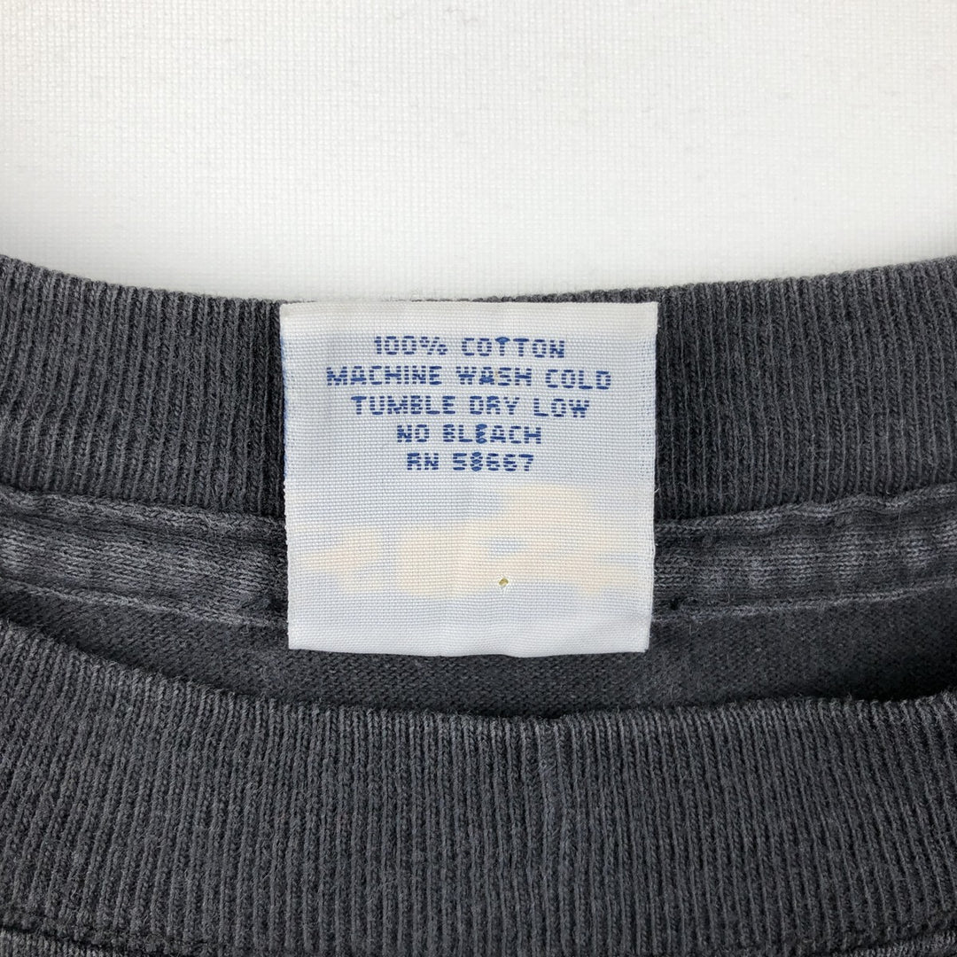 90'S Guess Short-Sleeve Printed T-Shirt, Made in USA, Men's Size M (Equivalent), Vintage cotton black type Vintage Second Hand