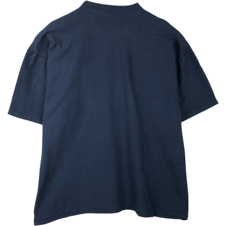 QUIKSILVER Surf Skate T-Shirt, Made in USA, Men's Size XL (approx.) cotton navy blue type Vintage Second Hand