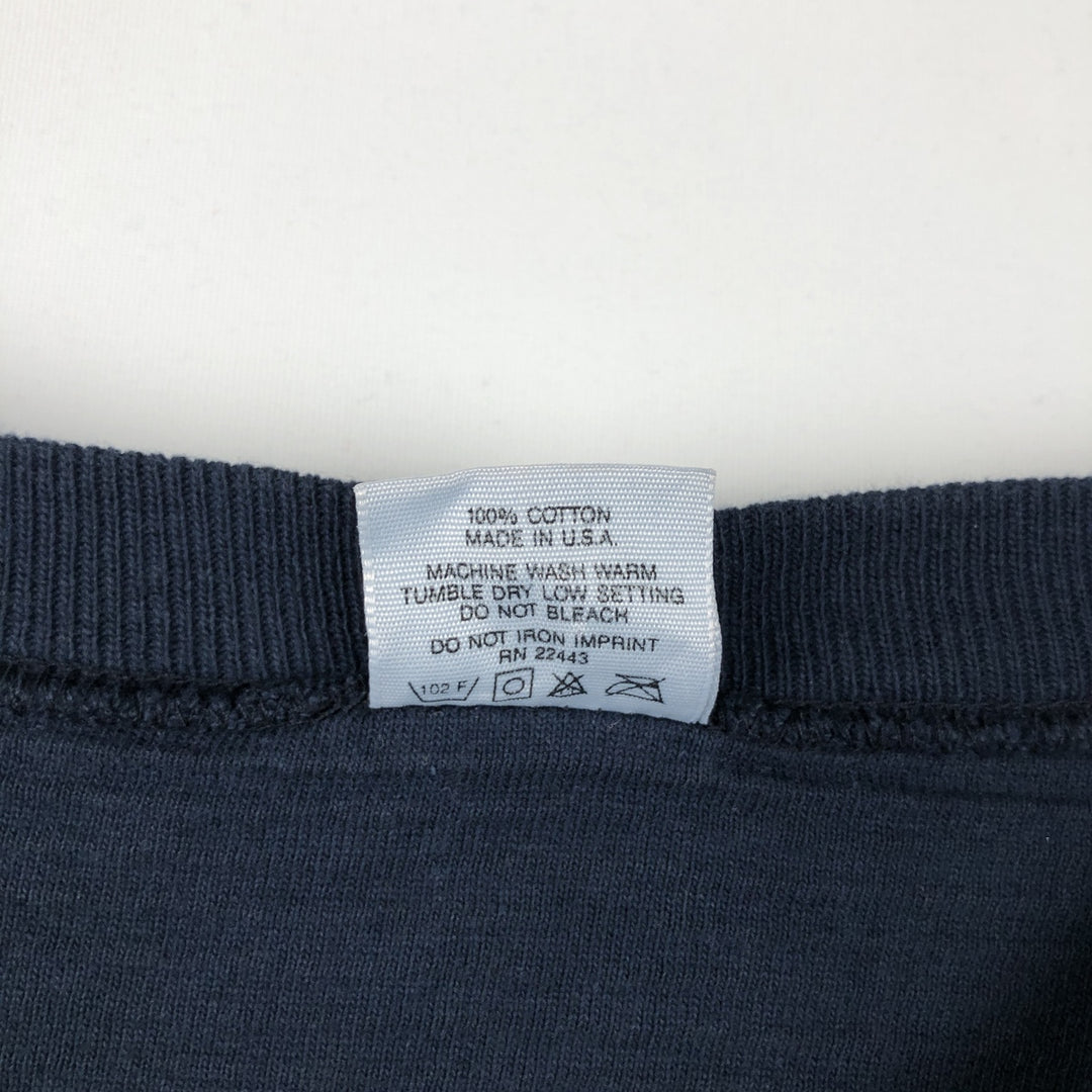 QUIKSILVER Surf Skate T-Shirt, Made in USA, Men's Size XL (approx.) cotton navy blue type Vintage Second Hand