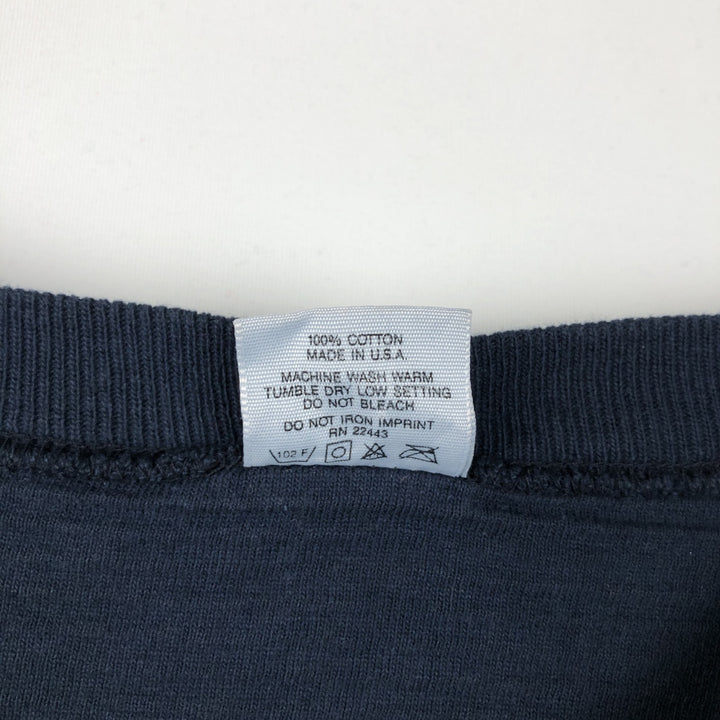 QUIKSILVER Surf Skate T-Shirt, Made in USA, Men's Size XL (approx.) cotton navy blue type Vintage Second Hand