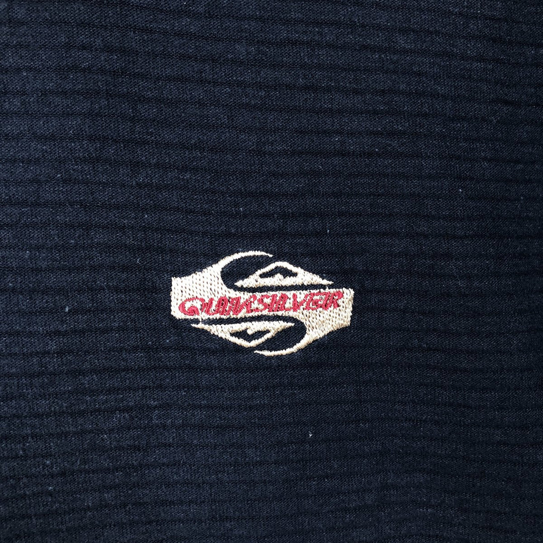 QUIKSILVER Surf Skate T-Shirt, Made in USA, Men's Size XL (approx.) cotton navy blue type Vintage Second Hand