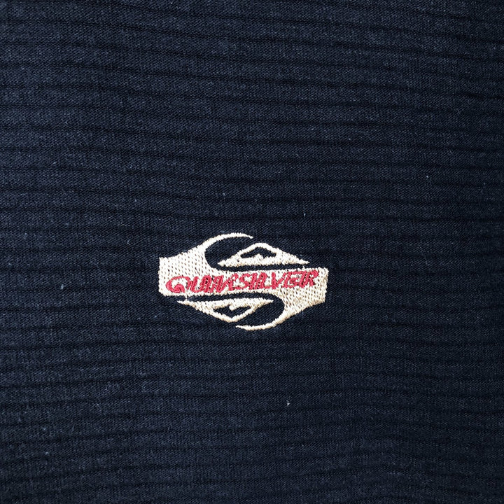 QUIKSILVER Surf Skate T-Shirt, Made in USA, Men's Size XL (approx.) cotton navy blue type Vintage Second Hand