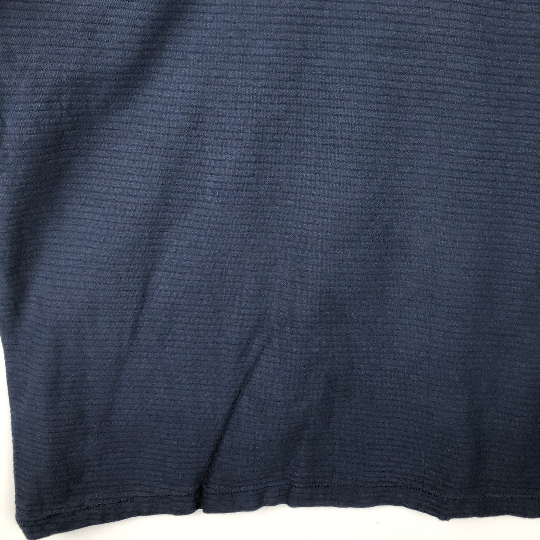 QUIKSILVER Surf Skate T-Shirt, Made in USA, Men's Size XL (approx.) cotton navy blue type Vintage Second Hand