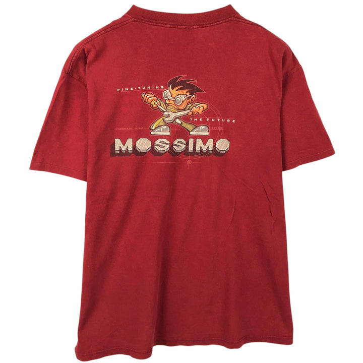90'S Mossimo surf/skate t-shirt, made in USA, men's size L equivalent, vintage. cotton red type reddish brown Vintage Second Hand