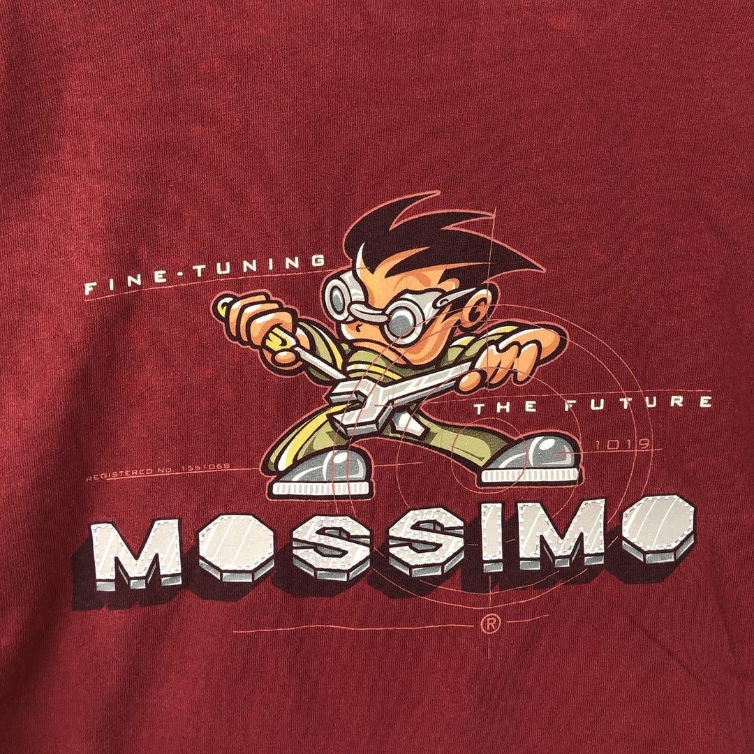 90'S Mossimo surf/skate t-shirt, made in USA, men's size L equivalent, vintage. cotton red type reddish brown Vintage Second Hand