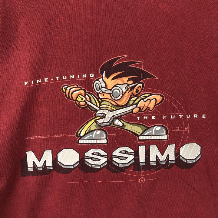90'S Mossimo surf/skate t-shirt, made in USA, men's size L equivalent, vintage. cotton red type reddish brown Vintage Second Hand