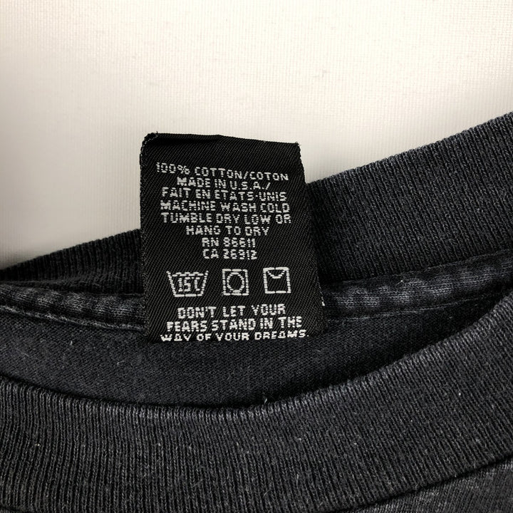 90'S NO FEAR Surf Skate T-Shirt, Made in USA, Men's Size L (approx.), Vintage cotton black type Vintage Second Hand
