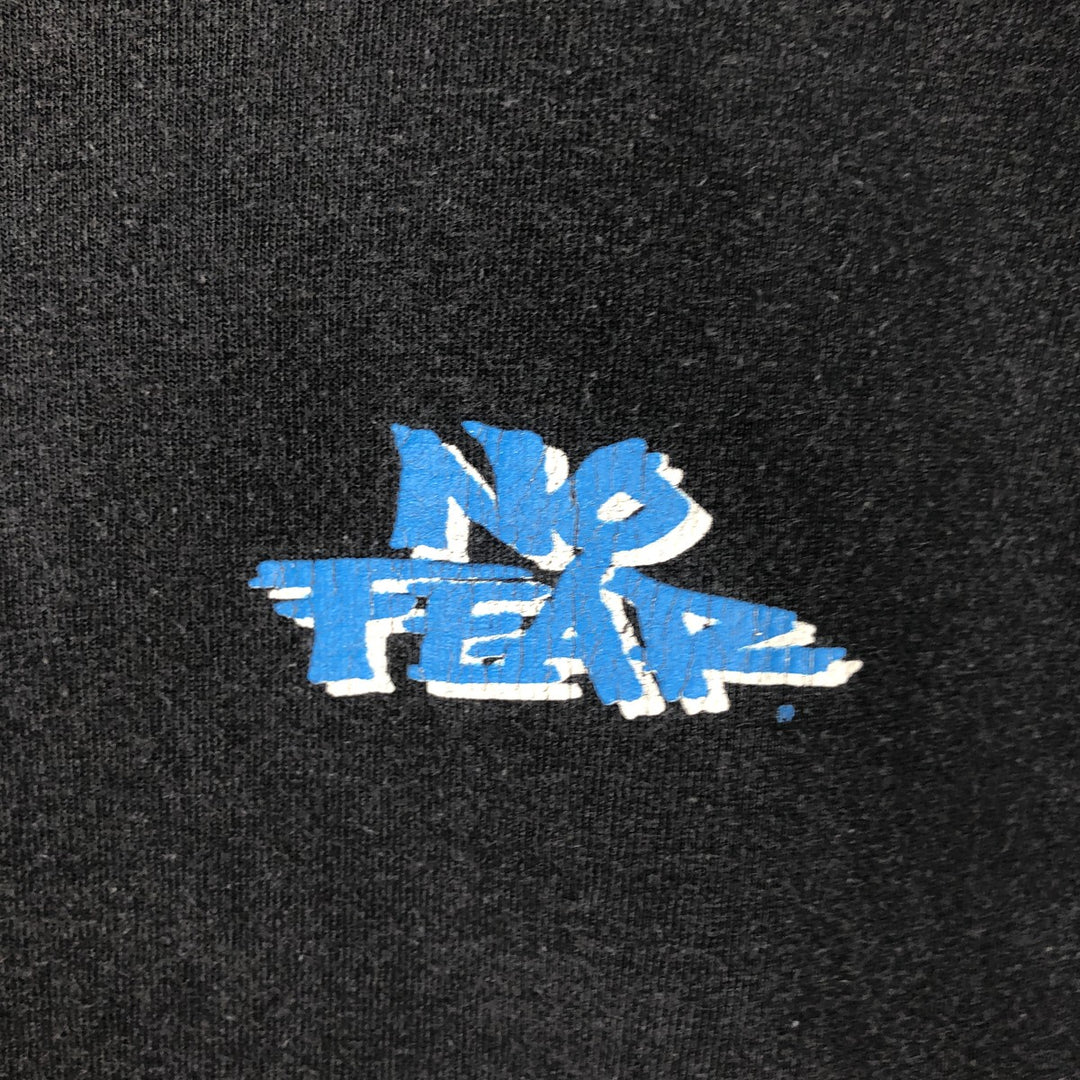 90'S NO FEAR Surf Skate T-Shirt, Made in USA, Men's Size L (approx.), Vintage cotton black type Vintage Second Hand