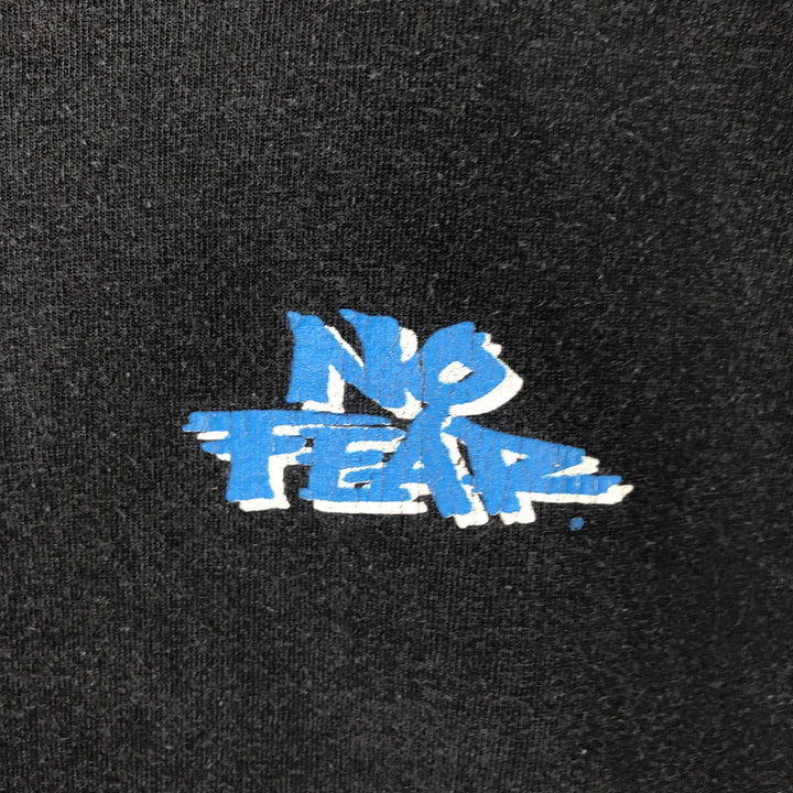 90'S NO FEAR Surf Skate T-Shirt, Made in USA, Men's Size L (approx.), Vintage cotton black type Vintage Second Hand